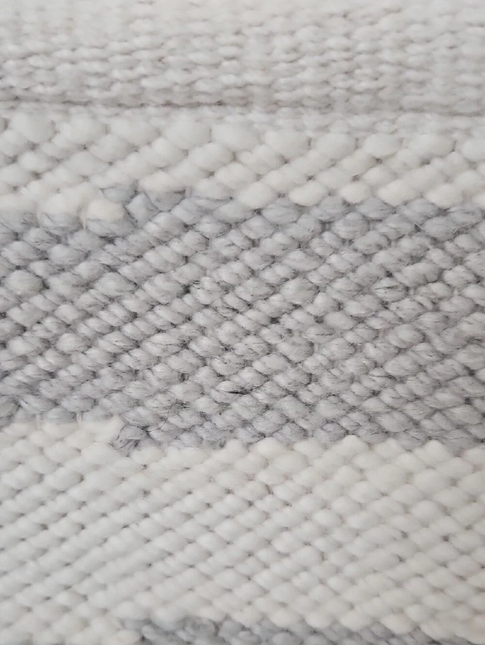 Pottery Barn NWT Delphina Neutral Gray White Handwoven Indoor/Outdoor Rug
